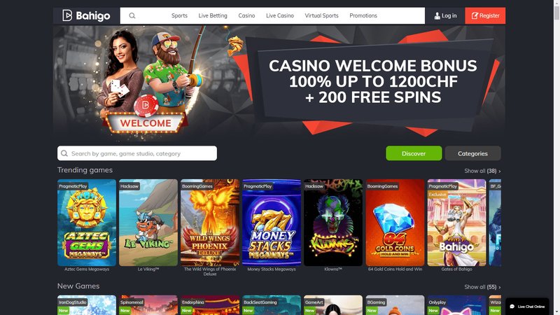 Bahigo Casino Schweiz: Ein Online Casino mit vielen Möglichkeiten und Spielen.